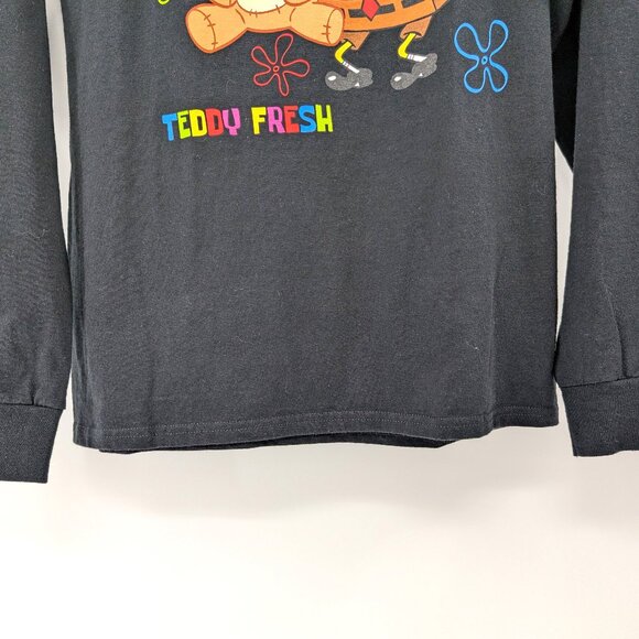TEDDY FRESH T‎ Shirt Men's S Black Spongebob Squarepants Graphic Long Sleeve - Picture 4 of 11